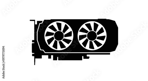 Computer graphics card hardware component.