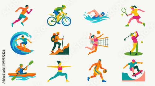 Various Sports Actions and Activities.