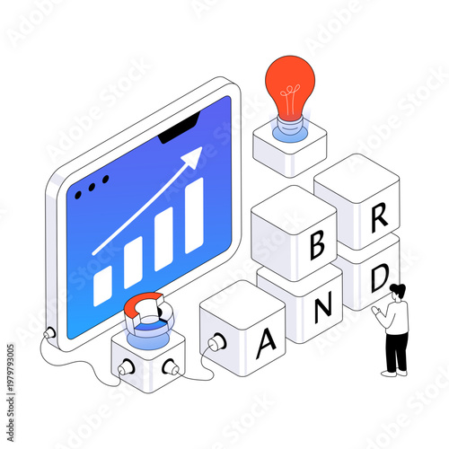 A beautiful design illustration of brand design 