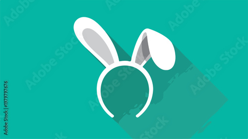 Minimalist flat design vector illustration of a mountain peak with a red flag at the summit representing success achievement leadership and reaching business goals