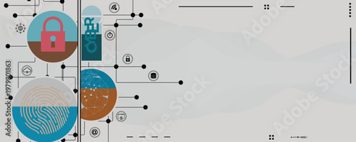 Cyber technology concept web services for business and internet project.