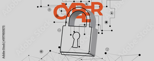 Cyber technology concept web services for business and internet project.