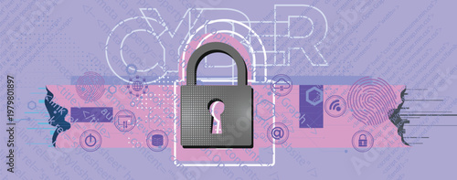 Cyber technology concept web services for business and internet project.