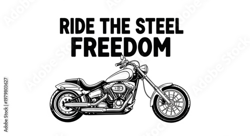Motorcycle Freedom Ride Steel.