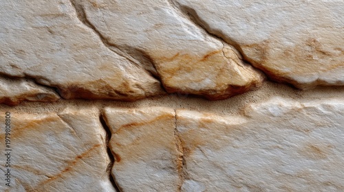 Abstract texture of natural stone surface showing fine cracks and earthy tones ideal for background or materials design in art and architecture projects