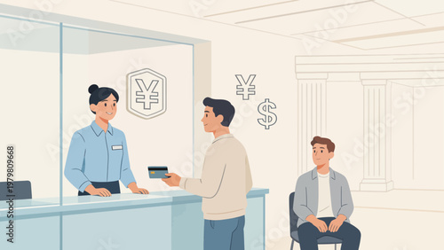 Bank customer service interaction