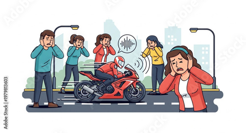 Motorcycle Rider Wearing Red Helmet.