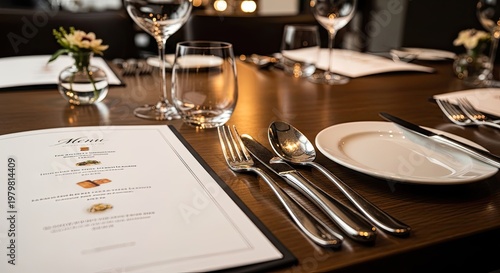 restaurant table setting