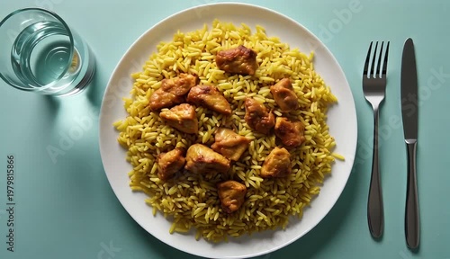 Yellow Rice with Glazed Chicken – Latin / Arroz con Pollo