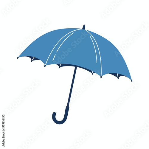 Stylish Blue Umbrella for Rainy Days and Outdoor Protection