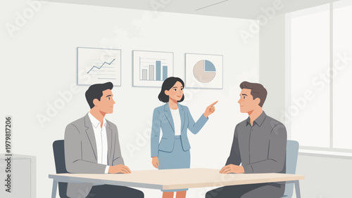 Business meeting in office