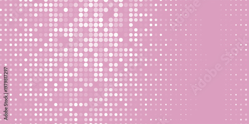 white polka dots pattern over hot pink useful as a background good effect