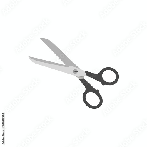Creative Flat Lay of Scissors on a White Background for Crafting and DIY Projects