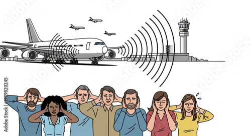 People covering their ears.