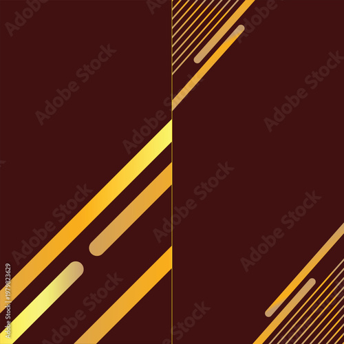 Premium striped cover design set. Luxurious striped pattern with gold glitter in maroon color. Formal background for business brochures, posters, notebooks, and menu templates. Vector