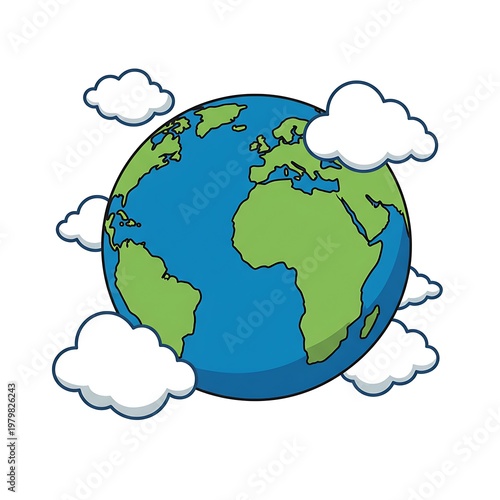 Cloudy Skies, Green Earth