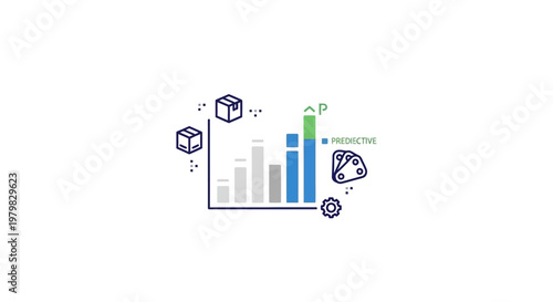 Business Graph Chart with Statistics.