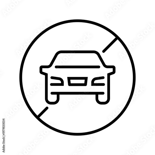 Drunk driving icon. Safety and road safety line symbol. Black and white.