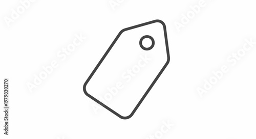 Blank tag with hole punch.