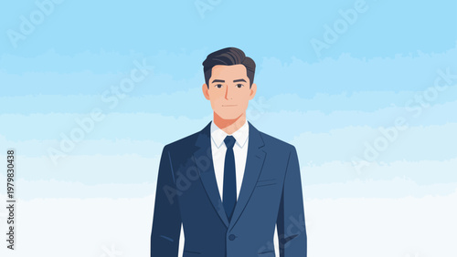 Businessman in suit and tie
