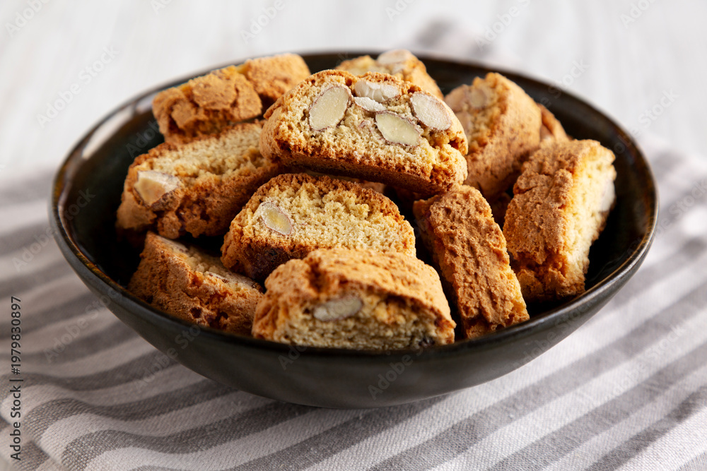 Fototapeta premium Homemade Almond Cantuccini Ready for Breakfast
