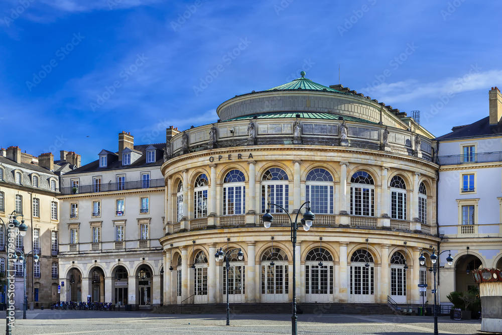 Fototapeta premium Rennes Opera House, Rennes, France