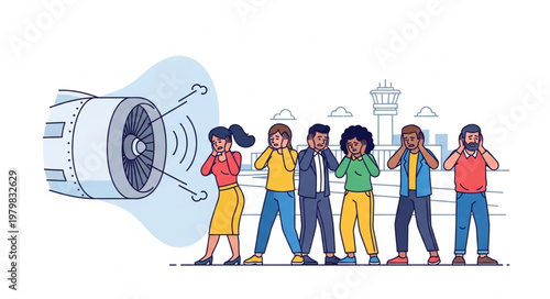 People talking on mobile phones.