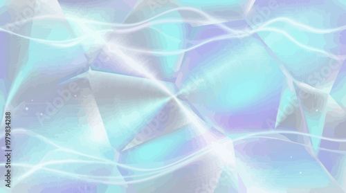 Elegant art deco geometric pattern on soft sensory fluid gradient background