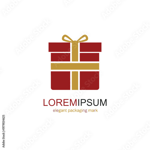 Red Gift Box with Gold Ribbon.