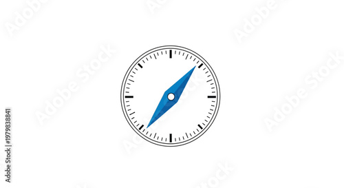 Compass Navigation Tool Direction Indicator.