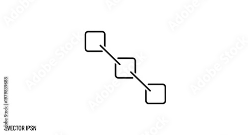 Connected squares in a chain.