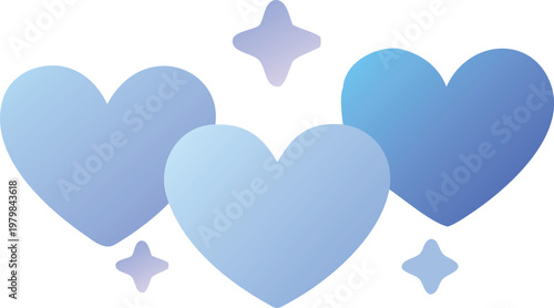 3-doodles hearts with sparkling stars.eps