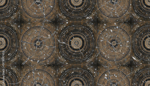 Fixer Stains | Darkroom Chemical Residue Seamless Pattern