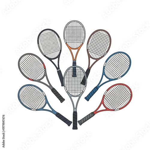 Tennis Rackets Fan Collection