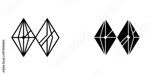 interlocking geometric diamonds abstract pattern vector illustration