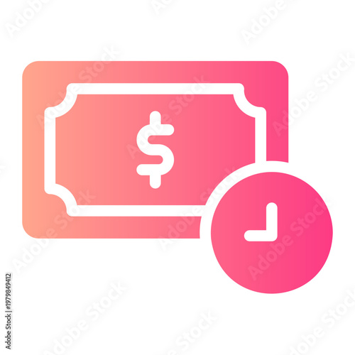 time compensation gradient icon