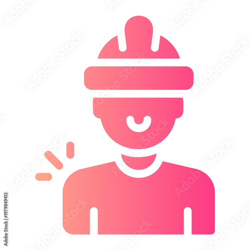work injury gradient icon
