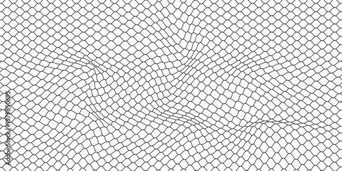 Curved net pattern. The net design is very well designed and suitable for sports equipment or apparel such as soccer goals, volleyball nets, basketball hoops, hockey nets and athletic equipment.