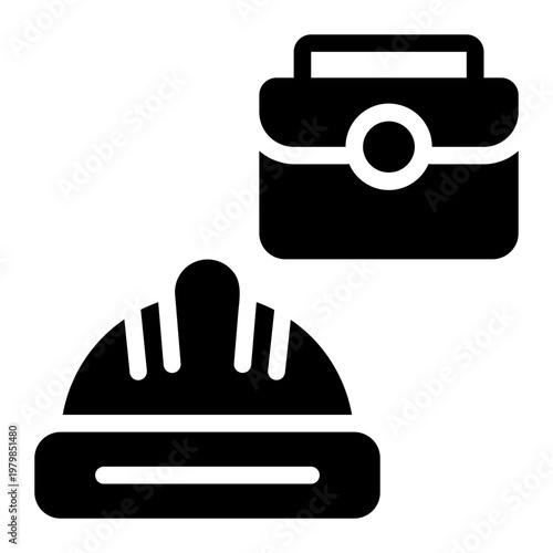 alternative work glyph icon