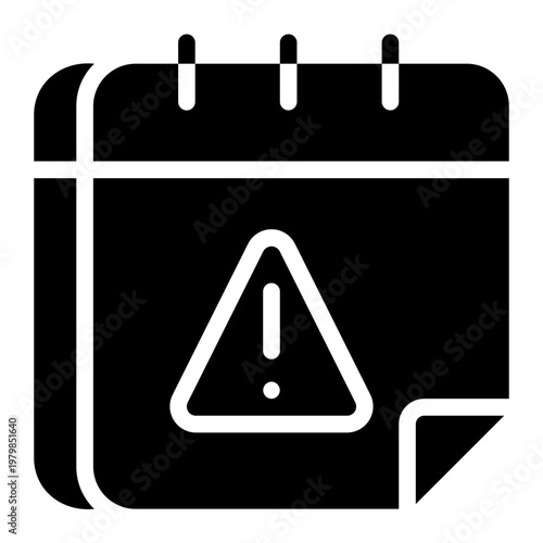 time and date glyph icon