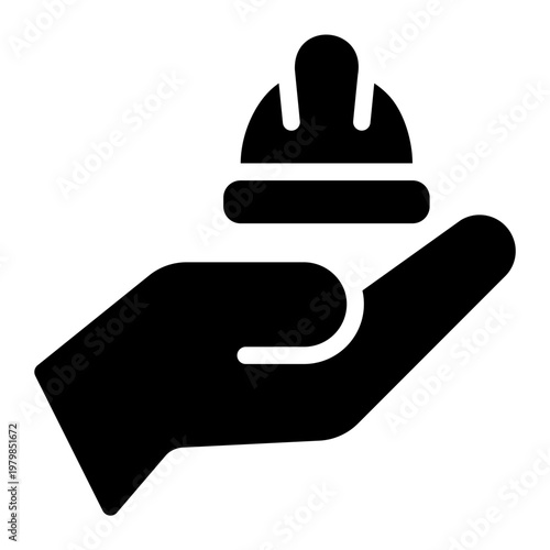 worker glyph icon