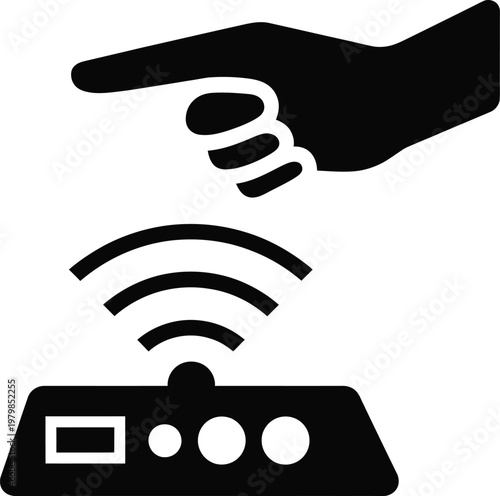 motion solid icon representing movement speed dynamics and progress concept for digital interface animation and modern UI design elements