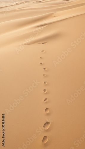 footprints in the sand