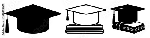 Scholarship money icon set with solid black icon on white background featuring scholarship, money, icon with black and white