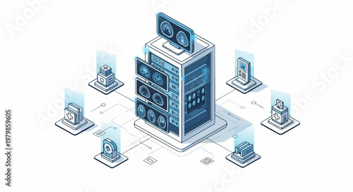 Isometric Medical Data Server Network for Hospital Connectivity and Digital Radiology Diagnostics