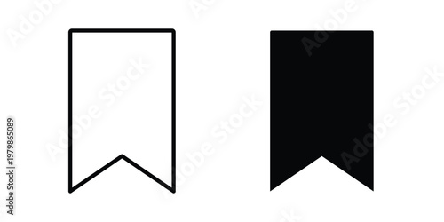 Bookmark icon. Flat and outline icons. Black icons Free Download Bookmark icon. Flat and outline icons. Black icons - GFXLoad