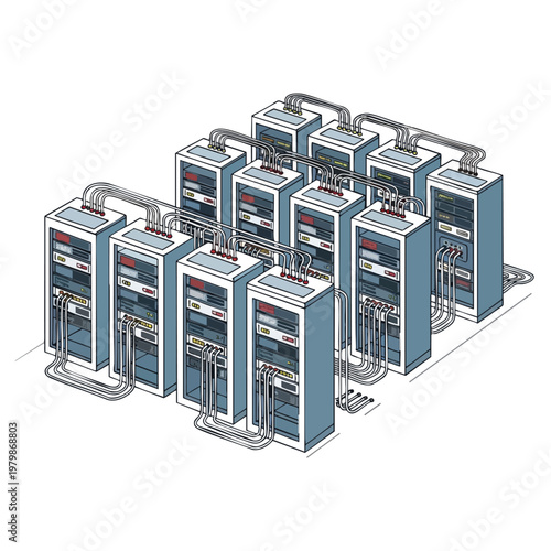 Modern Data Center Servers and Network Equipment for Cloud Computing