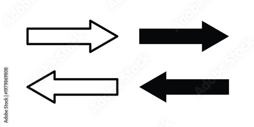 Data transfer icon. Flat and outline icons. Black icons