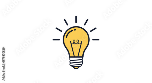 Light Bulb Idea Concept Symbol.