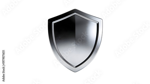 Free Download 3D Shield Icon Isolated on White Background - GFXLoad
